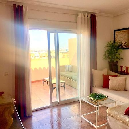 Atico Deluxe Entre Centro Y Playa Salinas Con Terraza, Wifi, Piscina Climatizada, Gym, Sauna Y Garaje -Smart Tv Roquetas de Mar Zewnętrze zdjęcie