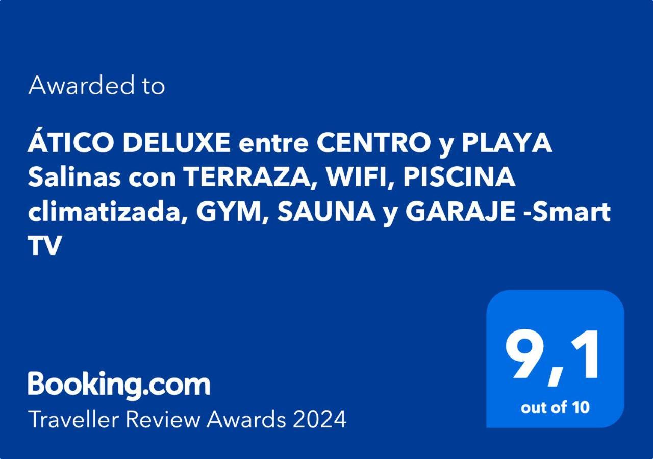 Atico Deluxe Entre Centro Y Playa Salinas Con Terraza, Wifi, Piscina Climatizada, Gym, Sauna Y Garaje -Smart Tv Roquetas de Mar Zewnętrze zdjęcie